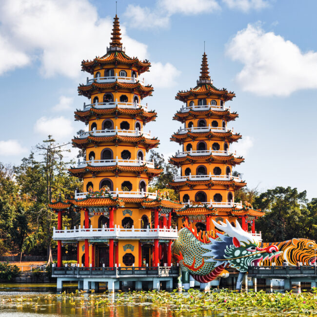 Kaohsiung, Taiwan Lotus Pond's Dragon and Tiger.