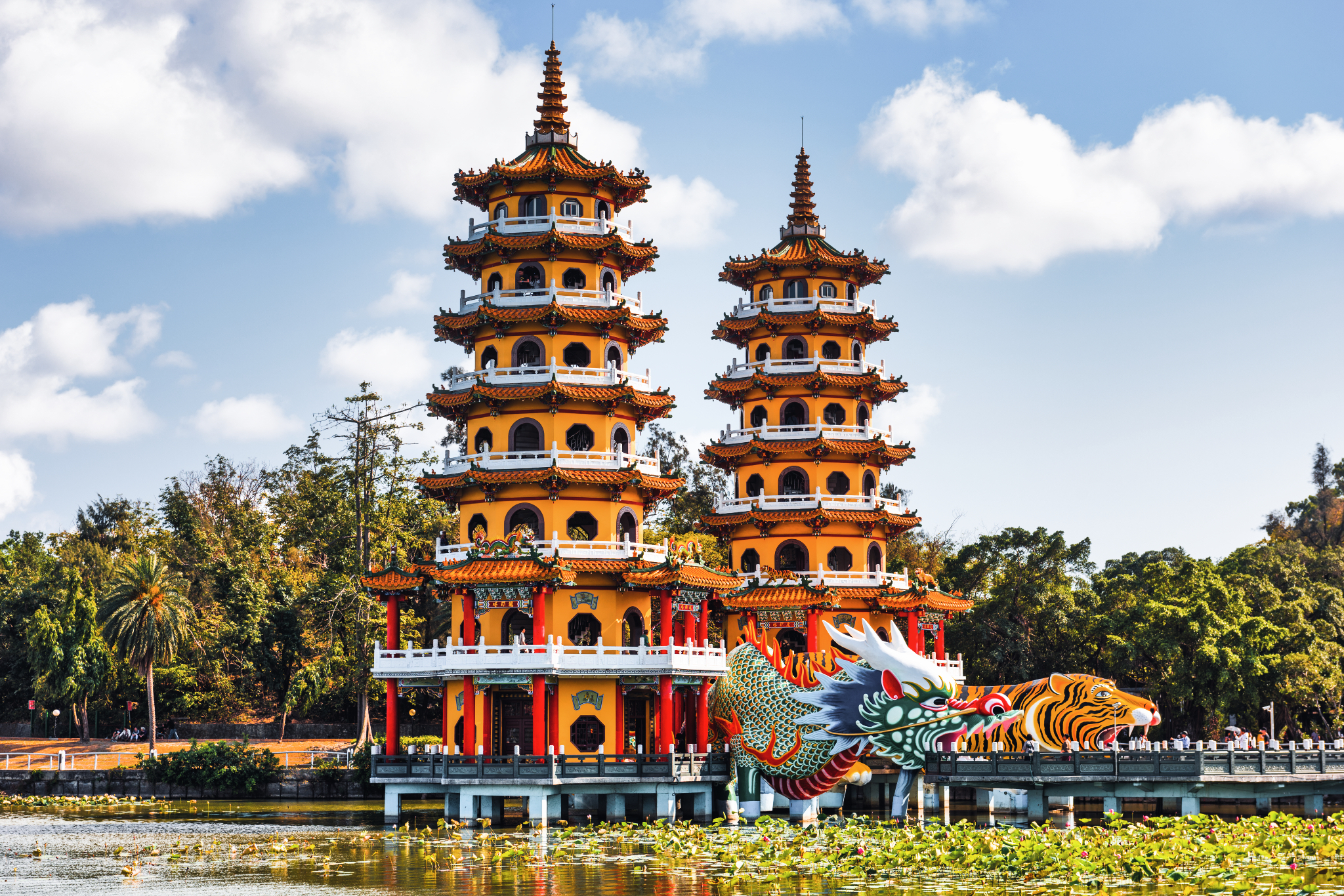 Kaohsiung, Taiwan Lotus Pond's Dragon and Tiger.